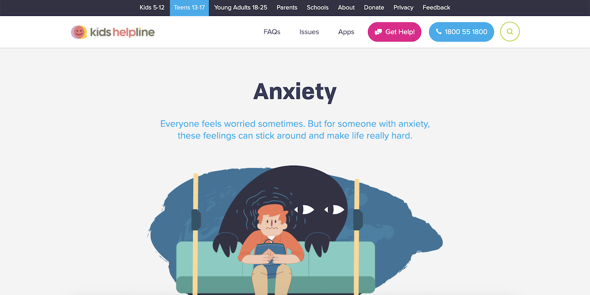 Kids Helpline - Anxiety