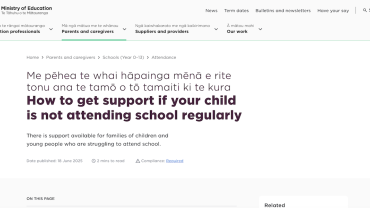 How to get support if your child is not attending school regularly